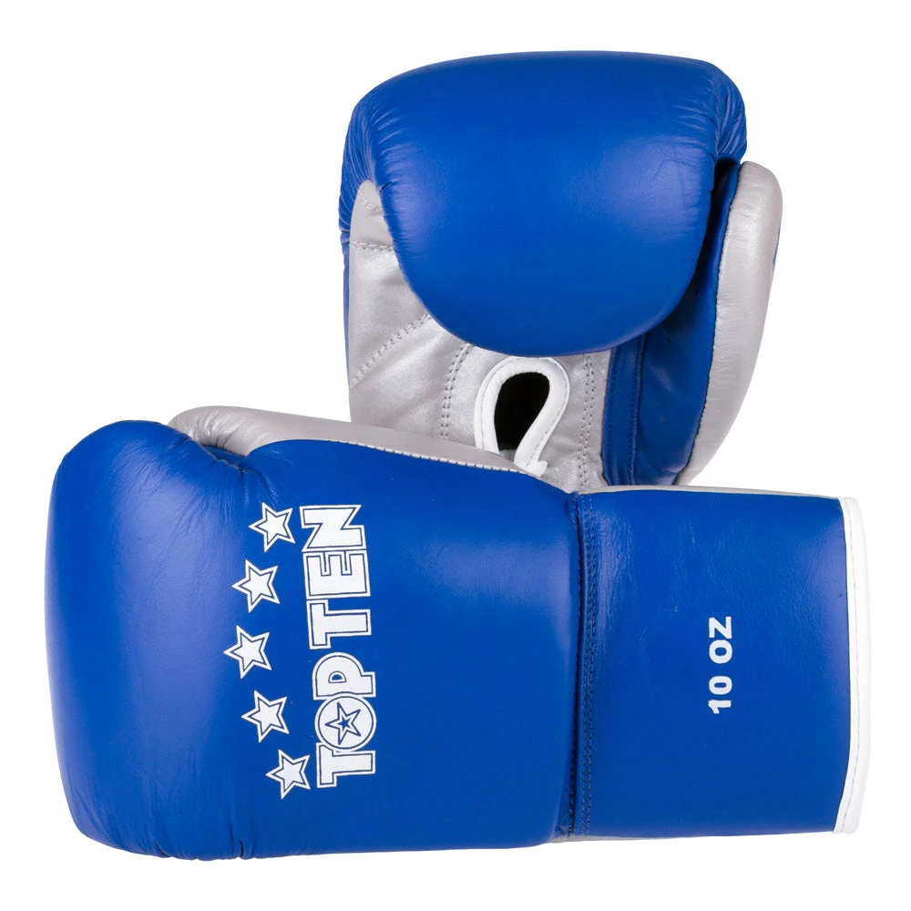 Top Ten Pro Boxing Gloves - Blue/silver, 20182-6110 3 Top Ten Pro Boxing Gloves - Blue/silver, 20182-6110