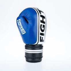 Fighter Boxing Gloves Basic Stripe - Blue -Boxing Shop 1376APU BW04