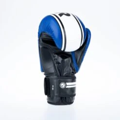 Fighter Boxing Gloves Basic Stripe - Blue -Boxing Shop 1376APU BW07