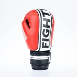 Fighter Boxing Gloves Basic Stripe - Red 17 Fighter Boxing Gloves Basic Stripe - Red -Boxing Shop 1376APU RW05