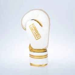 Fighter Boxing Gloves Basic Stripe - White/gold 14 Fighter Boxing Gloves Basic Stripe - White/gold -Boxing Shop 1376APU WG04