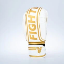 Fighter Boxing Gloves Basic Stripe - White/gold 16 Fighter Boxing Gloves Basic Stripe - White/gold -Boxing Shop 1376APU WG06