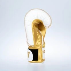 Fighter Boxing Gloves Basic Stripe - White/gold 17 Fighter Boxing Gloves Basic Stripe - White/gold -Boxing Shop 1376APU WG07
