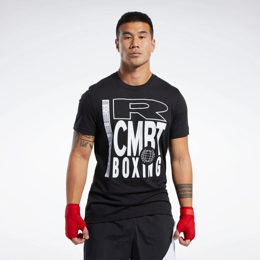 Reebok Combat Boxing Tee - Black, FJ5333 3 Reebok Combat Boxing Tee - Black, FJ5333