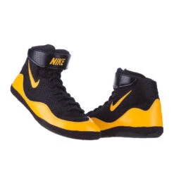 Nike Inflict Wrestling Shoes - Black/orange, 325256077