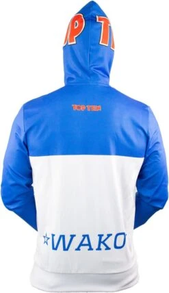 Hoody TOP TEN WAKO - White/blue, 19321-16 -Boxing Shop 56a73891afd6e8fec9d79040d446d174