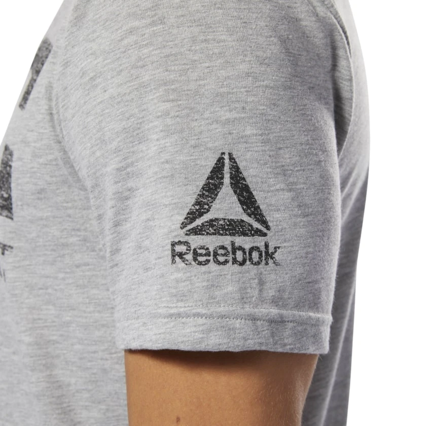 Reebok Combat Core Tee - Grey, DQ1985 4 Reebok Combat Core Tee - Grey, DQ1985 - Image 2