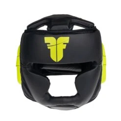 Fighter Headguard Sparring - Black/neon Yellow, JE1421PUBNY
