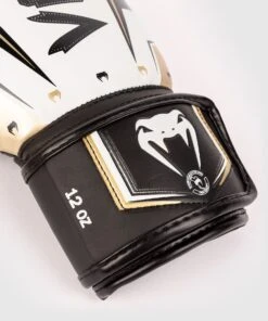 Venum Boxing Gloves Elite Evo - White -Boxing Shop 7454972a0b4bad60ddd9acf8875a4a6b92e7dc42 BG ELITE EVO WHITE GOLD 03