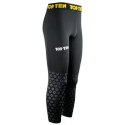 MMA Compression Legging TOP TEN Black Print - černá, 1880-99 -Boxing Shop 8883d464274b00d1cf4187001618ccb6