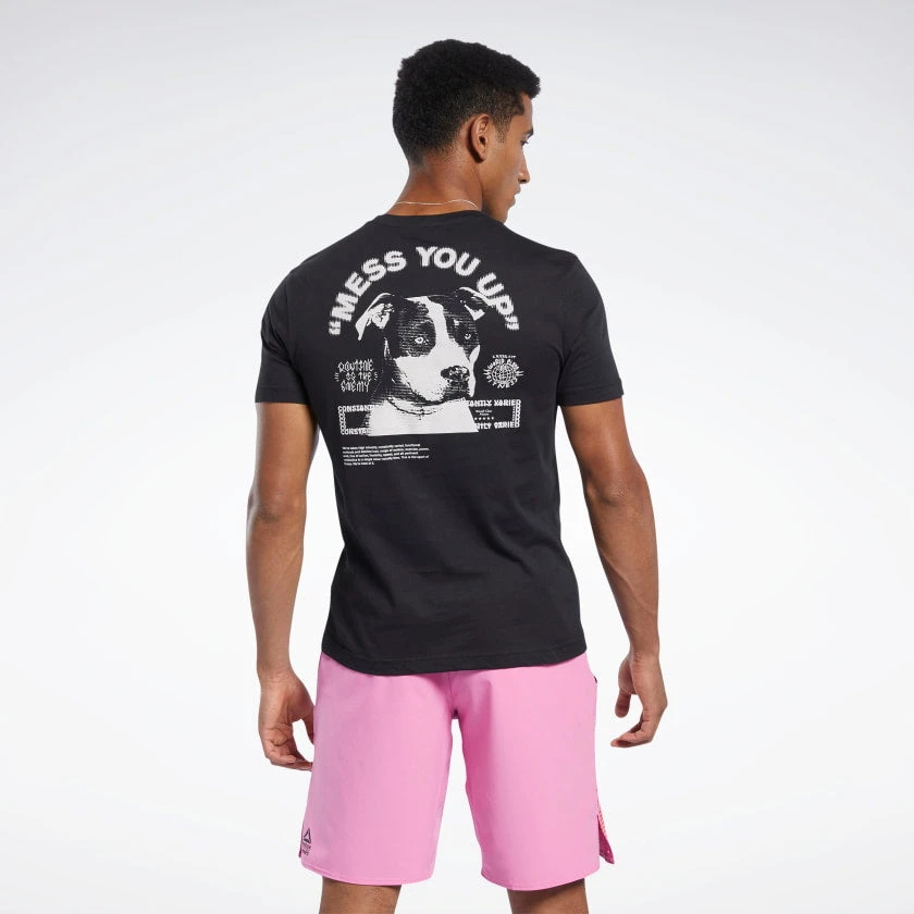 Reebok CrossFit Mess You Up Tee - Black, FJ5285 4 Reebok CrossFit Mess You Up Tee - Black, FJ5285 - Image 2