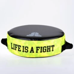 Fighter Round Shield - Life Is A Fight - Neon Camo, FKSH-38 -Boxing Shop DSCF6639