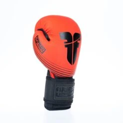 Fighter Boxing Gloves SPLIT Stripes - Red/black -Boxing Shop FBG 001 SRD04