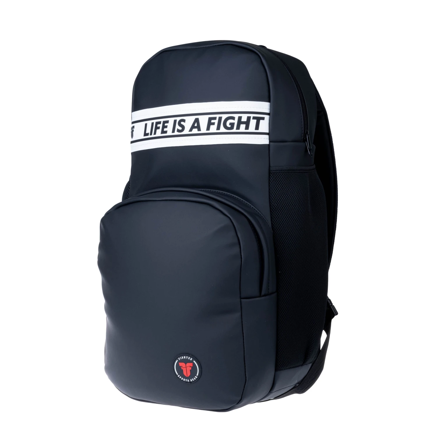 Fighter Backpack Leatherette - Black 3 Fighter Backpack Leatherette - Black