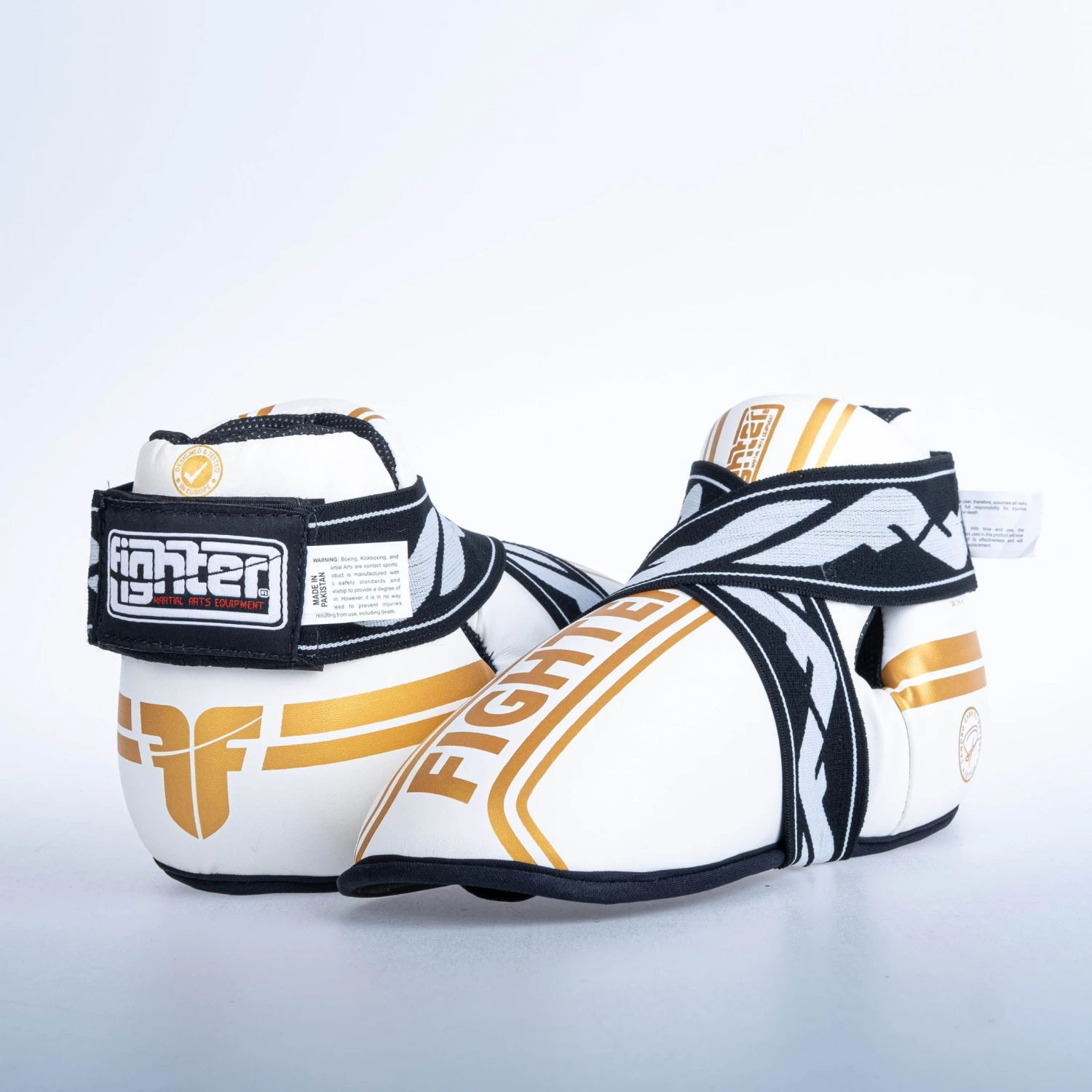 Fighter Foot Gear Stripe - SGP Edition - White/gold 5 Fighter Foot Gear Stripe - SGP Edition - White/gold - Image 3