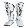 King Pro Boxing Shin Guards THOR - White/gold -Boxing Shop KBPSGL THOR WH01