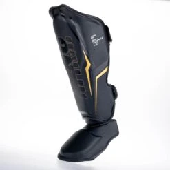 King Pro Boxing Shin Guards THOR - Black/gold -Boxing Shop KPBSGL THOR BK03