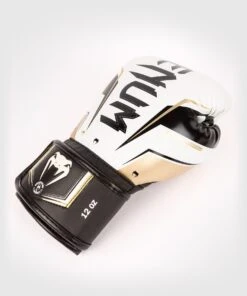 Venum Boxing Gloves Elite Evo - White -Boxing Shop b26c5613dde164e73bfe4370d2237062149beb4c BG ELITE EVO WHITE GOLD 04