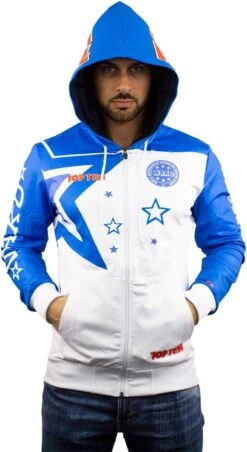 Hoody TOP TEN WAKO - White/blue, 19321-16 -Boxing Shop d3bf4ac8299aebf18735c30964044150