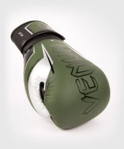 Venum Boxing Gloves Elite Evo - Khaki -Boxing Shop daa08458cf53a601cb647d08eaaf5428a4a350b4 BG ELITE EVO KHAKI SILVER 08