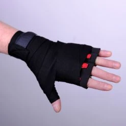 Fighter Strap Gel Hand-Wraps - Black/red, FGW-001BR -Boxing Shop e1b405bc999fc14c05d171bf3b25eec1