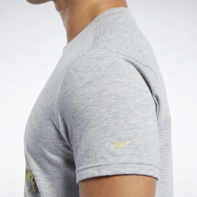 Reebok Combat Conor McGregor Tee - Grey, FM1493 5 Reebok Combat Conor McGregor Tee - Grey, FM1493 - Image 3