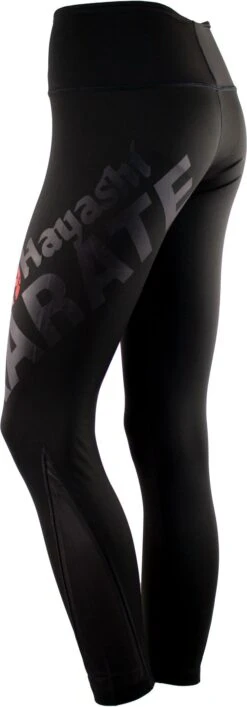 Hayashi Karate Leggings "Raven" For Women- 148-9 -Boxing Shop hayashi leggings tights raven black 148 99 back right