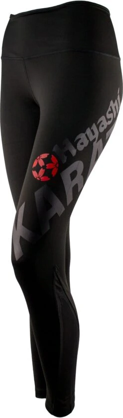 Hayashi Karate Leggings "Raven" For Women- 148-9 -Boxing Shop hayashi leggings tights raven black 148 99 right