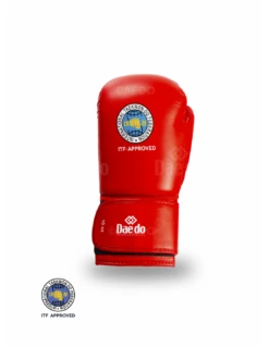 Boxing Gloves Daedo ITF - Red, PRITF2021 -Boxing Shop itf leather gloves .jpg 2