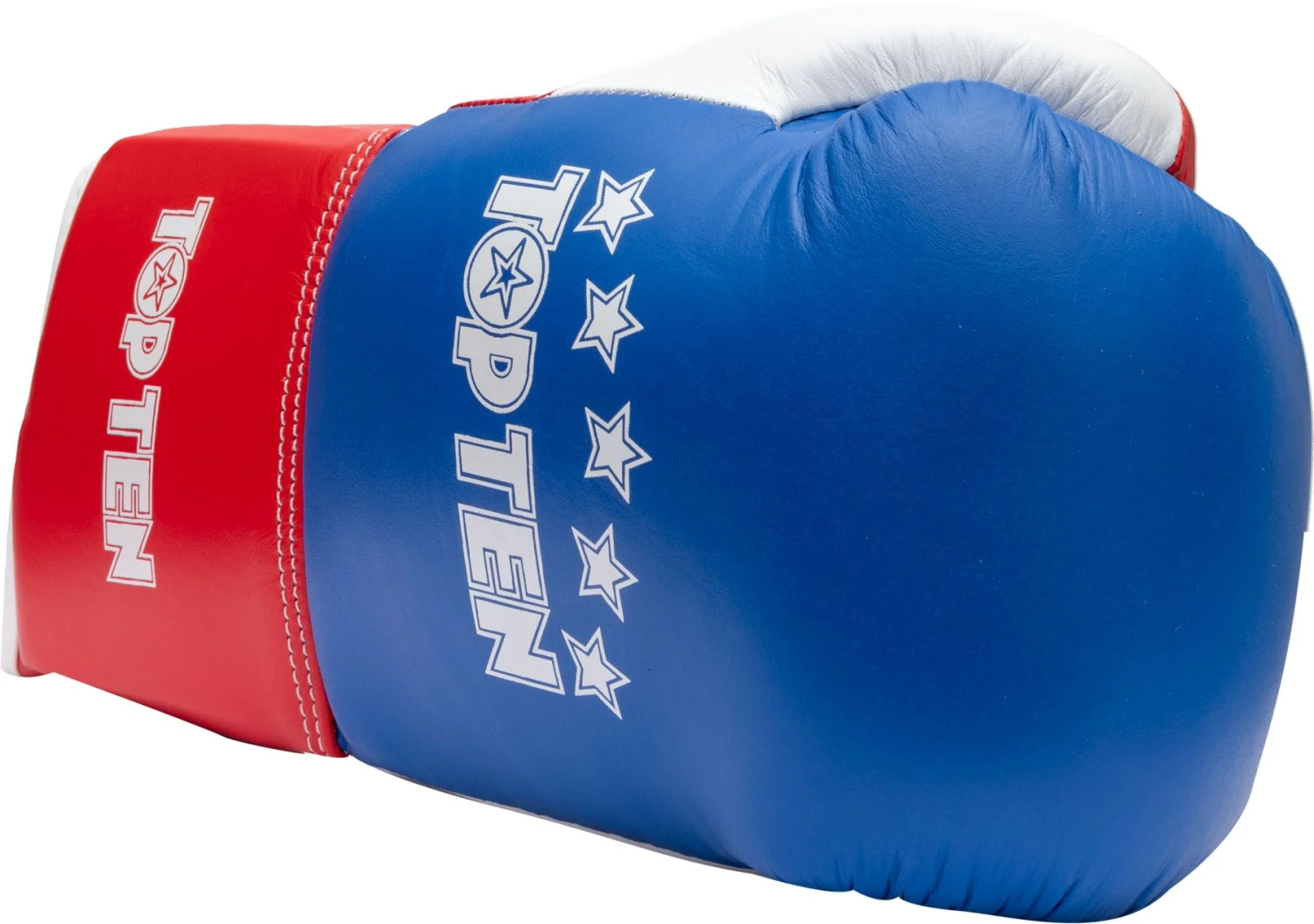 Top Ten Classic Lace Up Boxing Gloves - Tricolor 3 Top Ten Classic Lace Up Boxing Gloves - Tricolor - Image 2