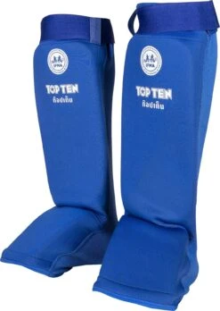 Top Ten IFMA Shin Guards Dae - Blue -Boxing Shop top ten ifma shinguard dae blue 3211 3 right 4