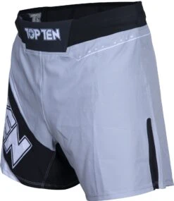 Top Ten MMA Shorts Fight Team - Gray -Boxing Shop top ten mma short fight team gray 18154 b right 2