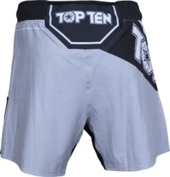 Top Ten MMA Shorts Fight Team - Gray -Boxing Shop top ten mma short fight team gray 18154 c rear 2