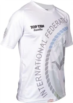 Top Ten IFMA Training T-Shirt Royal Muay - White -Boxing Shop top ten t shirt ifma patcharee white 99353 left 2